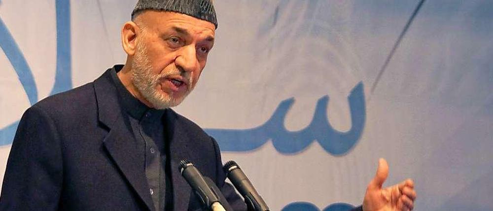Afghanistans Präsident Hamid Karsai.