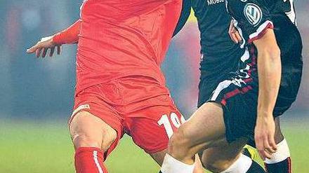 Einsatzbereit. Unions Damir Kreilach (li.) kann gegen Düsseldorf spielen. 