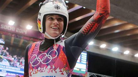 Natalie Geisenberger sicherte sich Gold im Rodeln.
