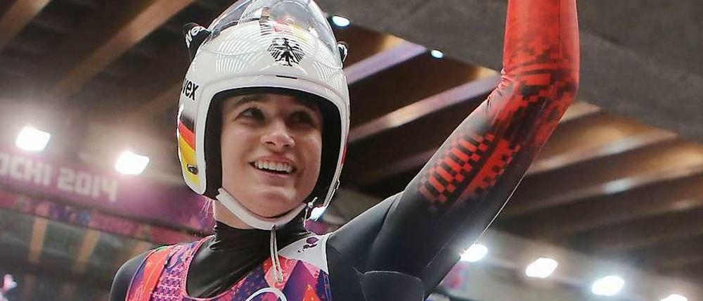 Natalie Geisenberger sicherte sich Gold im Rodeln.