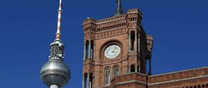 Das Rote Rathaus in Berlin.