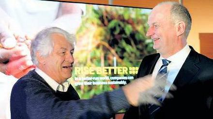 Win-win-Situation. Das Engagement von Hasso Plattner (l.) ist aus Sicht von Ministerpräsident Dietmar Woidke ein Glücksfall. 