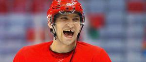 Freut sich aufs olympische Eishockeyturnier: Russlands Alexander Owetschkin.