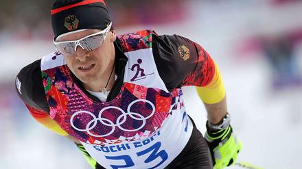 Langlauf-Opa. Tobias Angerer ist mit 36 Jahren Deutschlands ältester Starter in der Staffel.