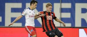 Entwicklung zum Allrounder: Herthas Johannes van den Bergh (r.).