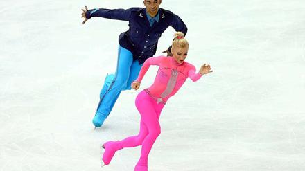 Strecken für Gold. Für Aljona Sawtschenko und Robin Szolkowy wird es schwer, den Traum vom Olympiasieg zu verwirklichen.