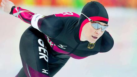 Claudia Pechstein startet am Sonntag über 1500 Meter.