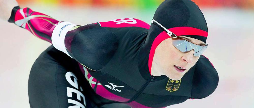 Claudia Pechstein startet am Sonntag über 1500 Meter.