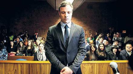 Bemüht sich um Haltung. Oscar Pistorius, sechsmaliger Paralympics-Sieger. 