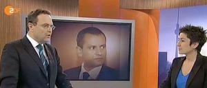 Ex-Minister Hans-Peter Friedrich am Dienstagmorgen mit Moderatorin Dunja Hayali im "ZDF-Morgenmagazin".