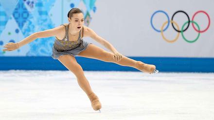 Goldene Zeiten: Dank Adelina Sotnikowa gewann Russland erstmals Olympia-Gold im Eiskunstlauf.