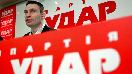 Vitali Klitschko am Sonntag in Kiew