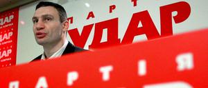 Vitali Klitschko am Sonntag in Kiew