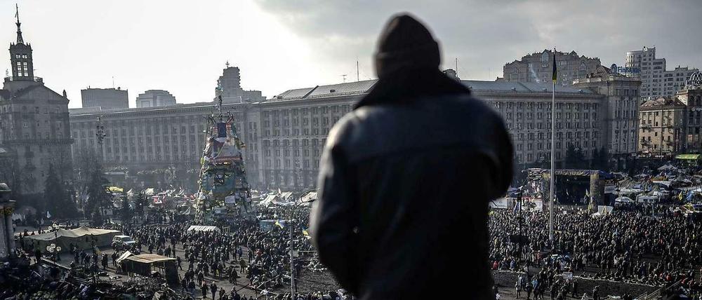 Revolution in Kiev - für die Eliten in Moskau wahrscheinlich beunruhigende Bilder. 