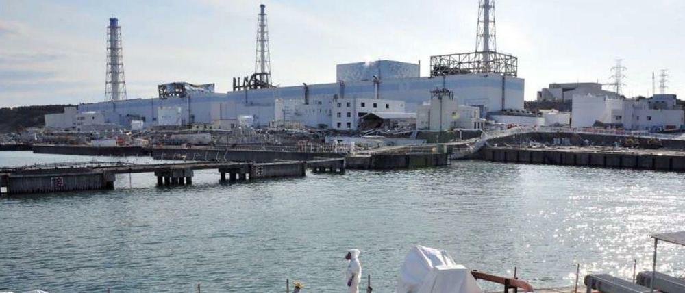 Das havarierte Kernkraftwerk Fukushima- Daiichi. 