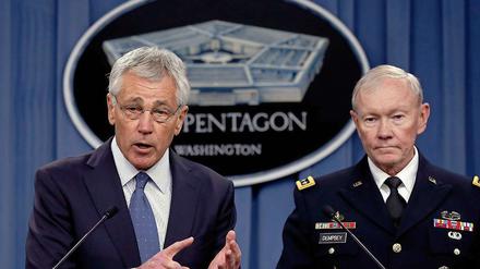 Verteidigungsminister Chuck Hagel (links) und Martin Dempsey.