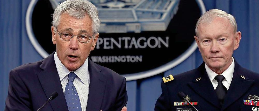 Verteidigungsminister Chuck Hagel (links) und Martin Dempsey.