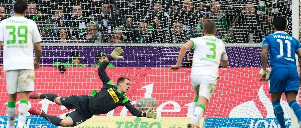 Schuss vor den Bug: Durch Salihovics Elfmetertreffer verpasste Gladbach erneut den ersehnten ersten Sieg in der Rückrunde.