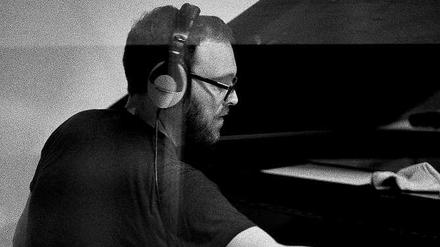 Barry Burns (35) bei Studio-Aufnahmen.