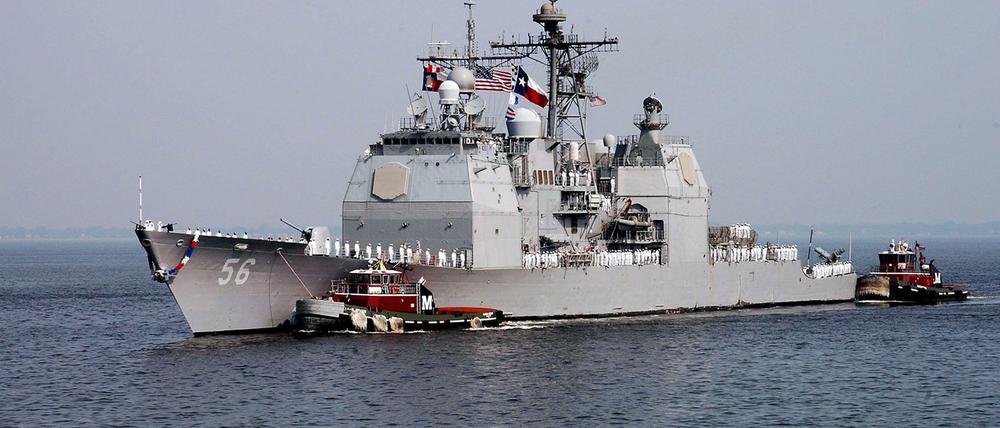 Ein Kreuzer der US-Marine.