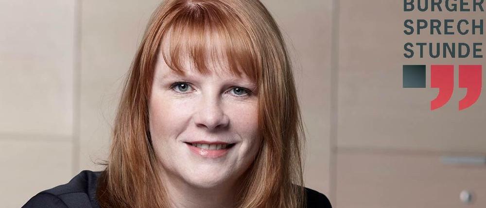 CDU-Bundestagsabgeordnete aus Neukölln, Christina Schwarzer. Sie ist am Mittwoch, 26. Februar um 18 Uhr zu Gast in der digitalen Bürgersprechstunde von politik-digital.de und Tagesspiegel.de