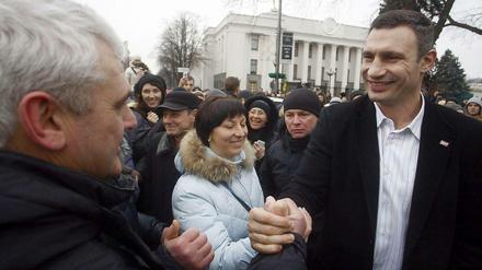 Vitali Klitschko, Chef der Udar-Partei, will nächster Präsident der Ukraine werden.