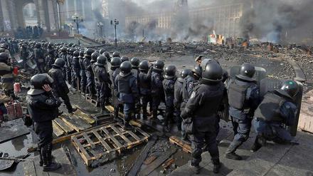 Anti-Terror-Einsatz? Nach den tödlichen Straßenschlachten in Kiew hat der ukrainische Geheimdienst SBU eine Aktion im ganzen Land gestartet.