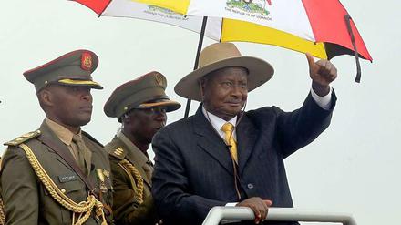 Schwulenhasser: Ugandas Präsident Yoweri Museveni (rechts).