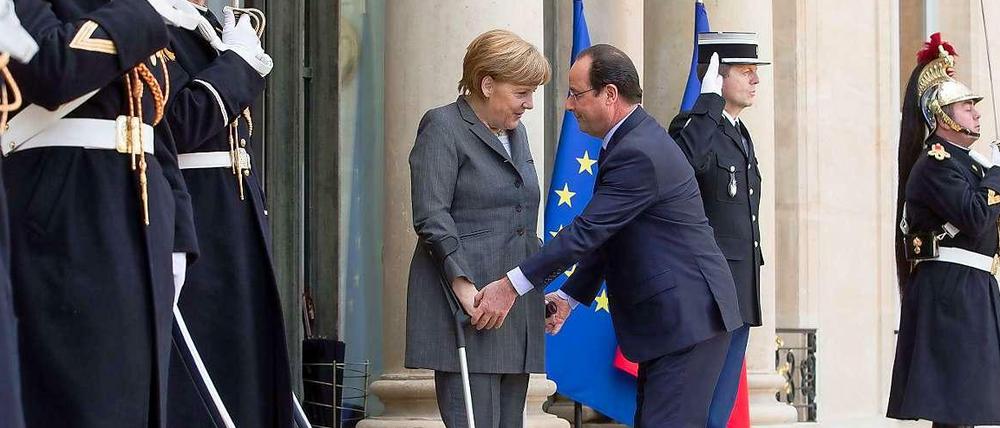 Angela Merkel in Paris.