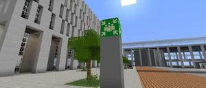 Sieht doch schon gut aus. Der BER in Minecraft.