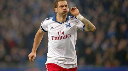 Schon gehört? Lasogga hat in 16 Spielen beim HSV elf Tore geschossen.