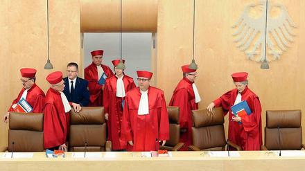 Die Richter urteilen über die Einschätzung des Bundespräsidenten zur NPD.