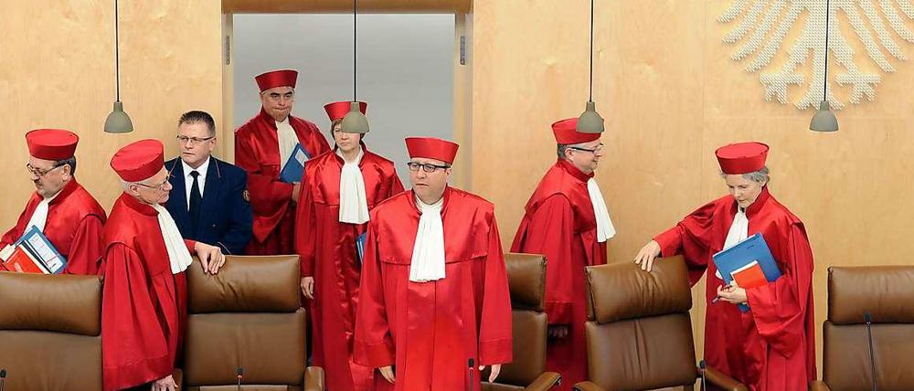 Die Richter urteilen über die Einschätzung des Bundespräsidenten zur NPD.