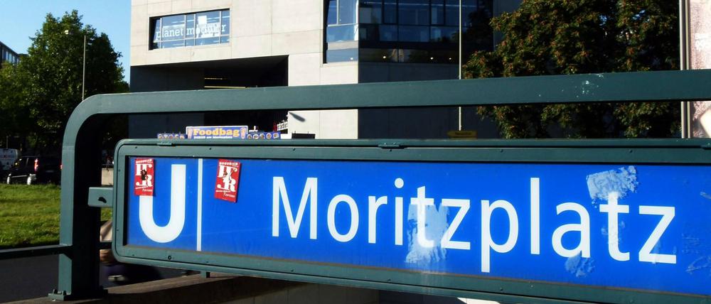 U-Bahnhof Moritzplatz mit entsprechendem Schild.