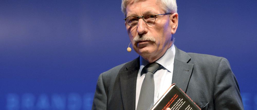 Er sollte über sein Buch „Der neue Tugendterror“ sprechen - doch Sarrazin kam nicht zu Wort.