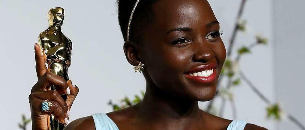 Gleich mit ihrer ersten Filmrolle hat Lupita Nyong'o auch einen Oscar gewonnen. Die kenianische Schauspielerin konnte es kaum fassen.