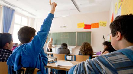 Blick ins Klassenzimmer. 