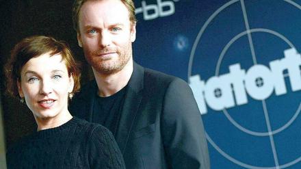 Im Angesicht des Verbrechens. Meret Becker und Mark Waschke.
