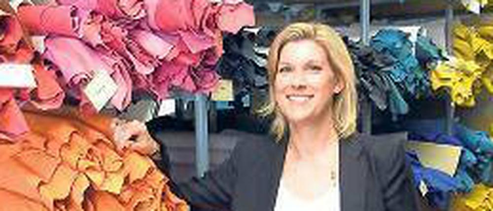 Trixi Fauck präsentiert ihr Lager.