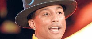 Klatsch, wenn du glücklich bist. Musiker und Produzent Pharrell Williams. 