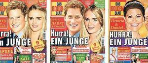 Wenig einfallsreich ist die Regenbogenpresse, wenn es um Nachwuchs geht, der bei den Prominenten angeblich erwartet wird. „Hurra!“, jubeln sie quasi wöchentlich. Die Leserinnen scheint der Bluff nicht zu stören – die Promis dagegen schon.