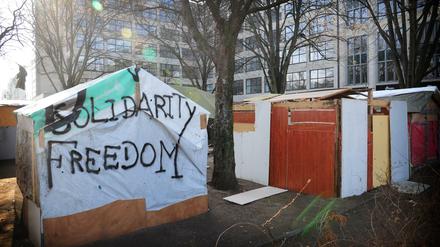 Streitpunkt: Seit bald eineinhalb Jahren gibt es das Camp auf dem Oranienplatz.