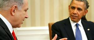 Am Montag traf sich Barack Obama (rechts) mit Israels Premier Netanjahu - um ihm ins Gewissen zu reden.