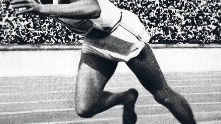 Auch über die Distanz von 200 Metern war Jesse Owens bei den Olympischen Spielen 1936 in Berlin unschlagbar.