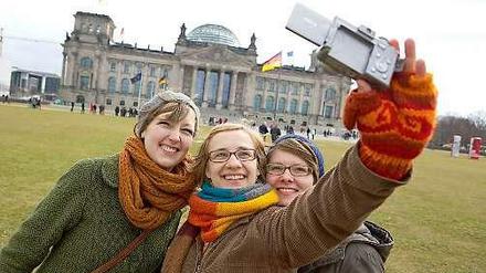Jugendliche zu Besuch in Berlin. 