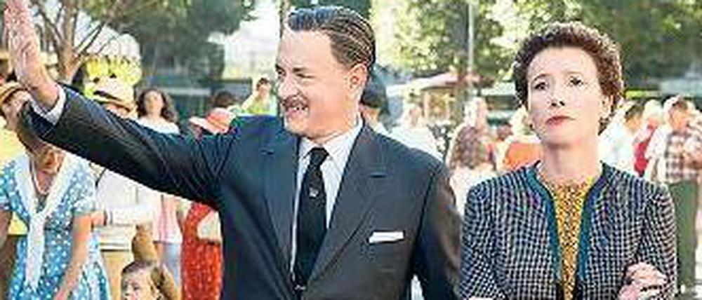 Kühle Distanz. Walt Disney (Tom Hanks) und P. L. Travers (Emma Thompson).