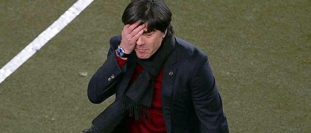 Mit blauem Auge davongekommen: Joachim Löw hat gesehen, das noch Einiges zu tun ist.