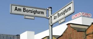 Das Herlitz-Gelände am Borsigturm in Tegel kurz nach Anmeldung der Insolvent im Jahr 2002.