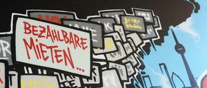 Seit Monaten machen Aktivisten immer wieder gegen die steigenden Mieten in Berlin mobil.