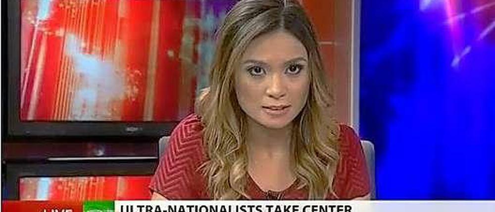 Die ehemalige Moderatorin des kremlnahen Senders Russia Today Liz Wahl.